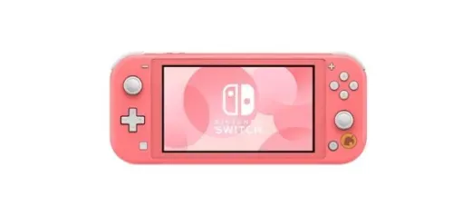 Console Nintendo Switch Lite Coral Animal Crossing, Edição Limitada