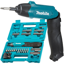 Parafusadeira Dobrável a Bateria Bivolt Lithium com 81 Peças - DF001DW - Makita