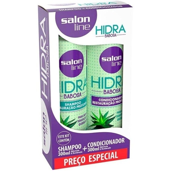 Kit Shampoo e Condicionador Hidra Babosa 300ml Salon Line Salon Line Branco 300ml