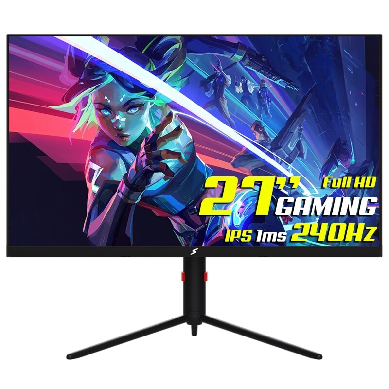 Monitor Gamer SuperFrame OverView 27 Pol Full HD IPS 1ms 240Hz FreeSync HDR HDMI/DP SFOFB-27280-FHD-PRO