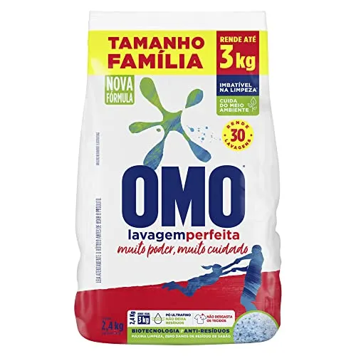 OMO Sabão Em Pó Omo Lavagem Perfeita 2.4Kg Bag