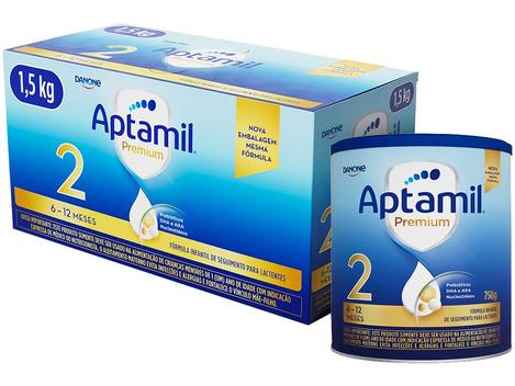 Kit 2 Unidades Fórmula Infantil Aptamil 750g