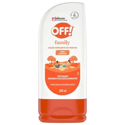 [Rec/Prime + por - R$14,12] OFF! Family, Repelente de Mosquitos e Insetos, Proteção por até 4h, 200ml