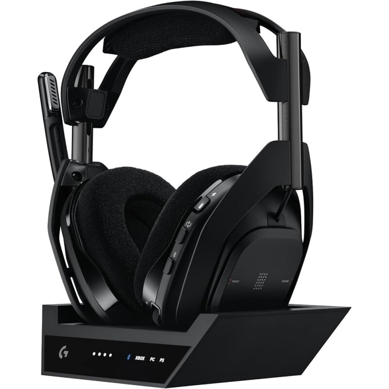 Headset Gamer Sem Fio Logitech G Astro A50 X LIGHTSPEED + Base Station Com Conexão Bluetooth e HDMI 2.1