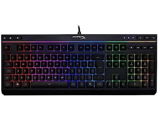 Teclado Gamer HyperX Alloy Core RGB, ABNT2, PRETO