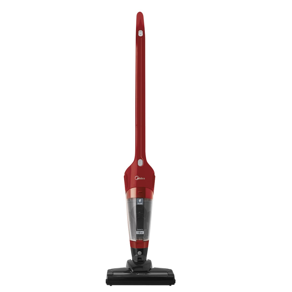 Aspirador de Pó Vertical Midea 2 em 1 Preto e Vermelho VSC15B - Bivolt