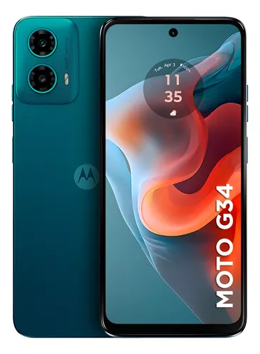 Smartphone Motorola Moto g34 5G - 256GB 8GB RAM Camera 50MP NFC - Verde