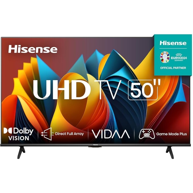 Hisense Smart TV UHD 4K DLED 50" Polegadas 50A6K com HDR10+ Dolby Vision Game Mode Controle por Voz Alexa Built-In AirPl