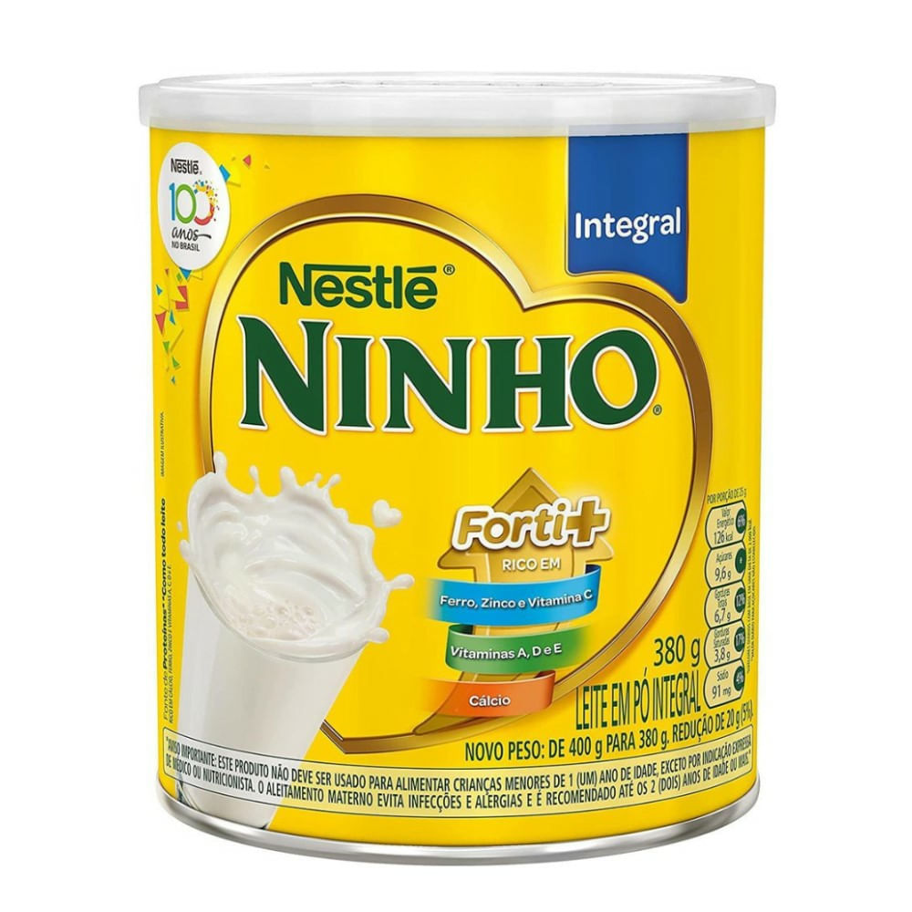 Leite em Pó Ninho Forti+ Integral 380g