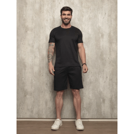 Conjunto Masculino Shorts e Camiseta Básica Canelado Premium