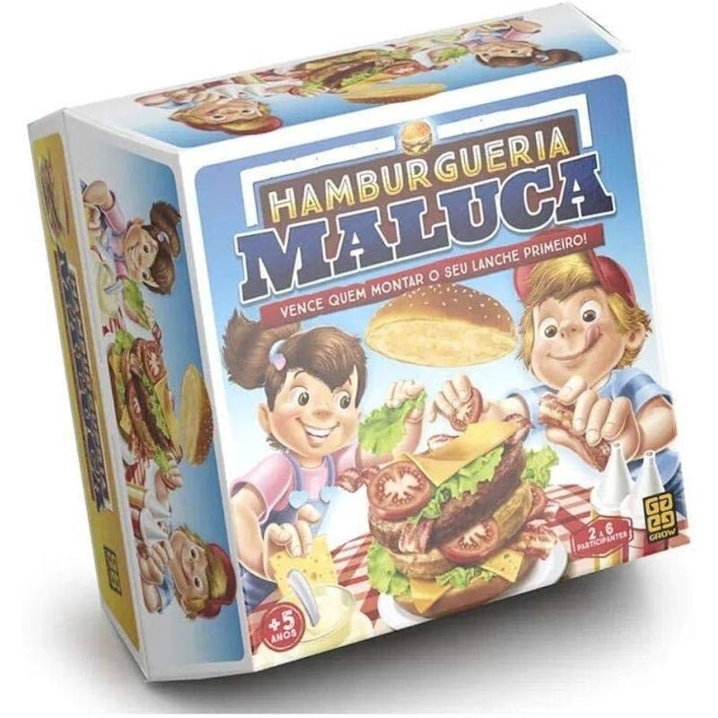 Jogo de Tabuleiro Hamburgueria Maluca 3574 - Grow