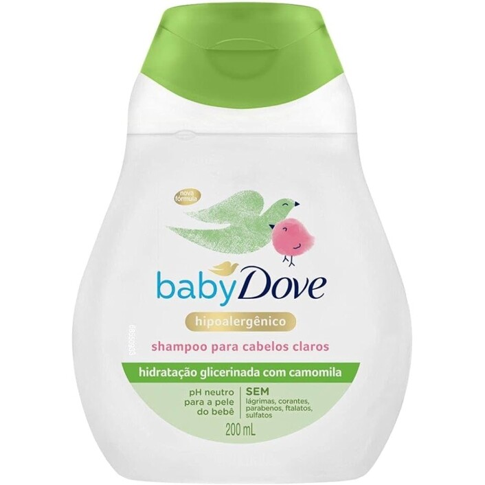 Baby Dove Shampoo Hidratação Glicerinada Camomila 200ml