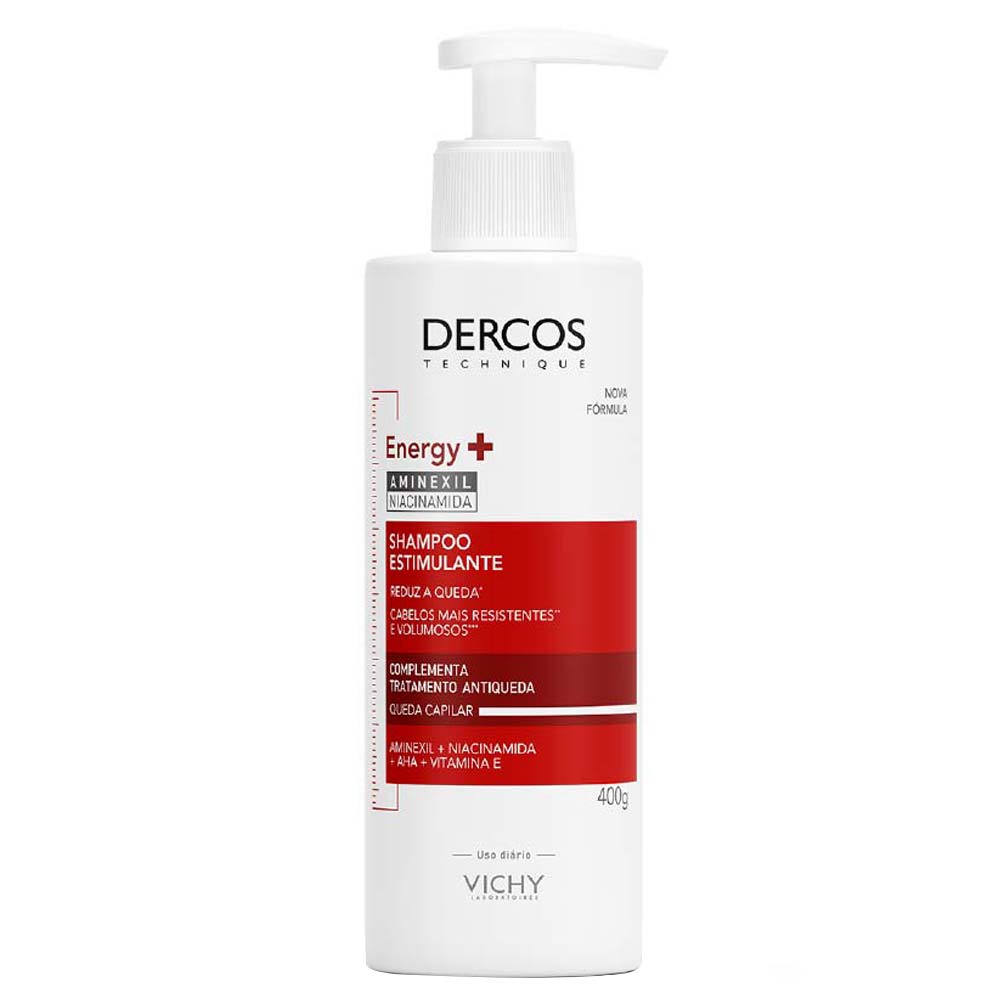 Vichy Dercos Energy+ Shampoo Estimulante 400g + Shampoo Dercos Energy + 200 ml