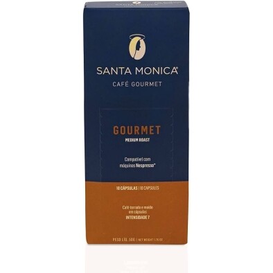 Cápsulas De Café Santa Monica Gourmet Medium Roast - 10 Unidades