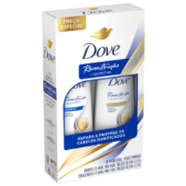 Kit Dove Restauração + Queratina Shampoo 350ml + Condicionador 175ml