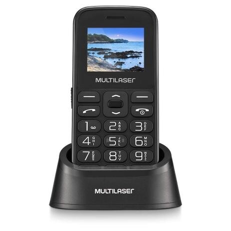 Celular Multilaser Vita 2G Dual Chip Bluetooth Tela 1,8 Pol. + Base Carregadora - P9121