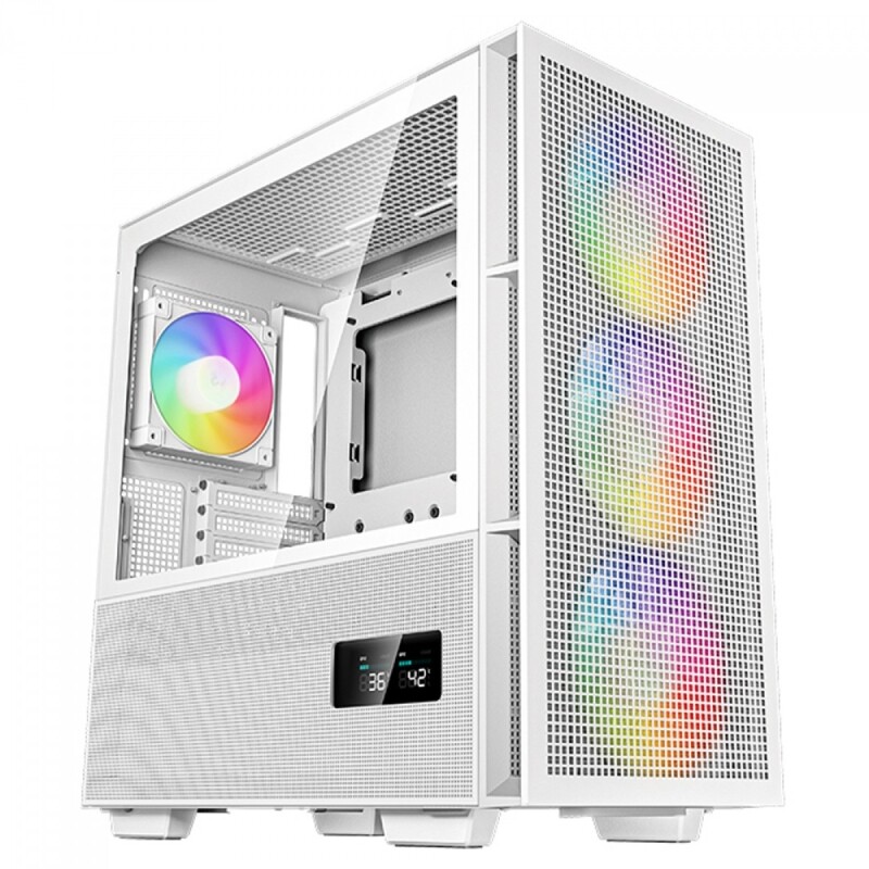 Gabinete Gamer DeepCool CH560 Digital WH Mid Tower Vidro Temperado E-ATX White Sem Fonte Com 4 Fans ARGB R-CH560-WHAPE4D