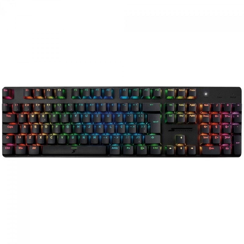 Teclado Gamer SuperFrame Origins RGB Switch Brown ABNT2 USB Preto SF-KB-ORBRFSBRUAB