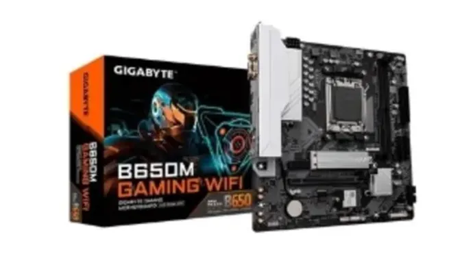 Placa Mãe Gigabyte B650M Gaming (Rev.1.0), AMD AM5, mATX, DDR5, RGB, WiFi - B650M GAMING WIFI