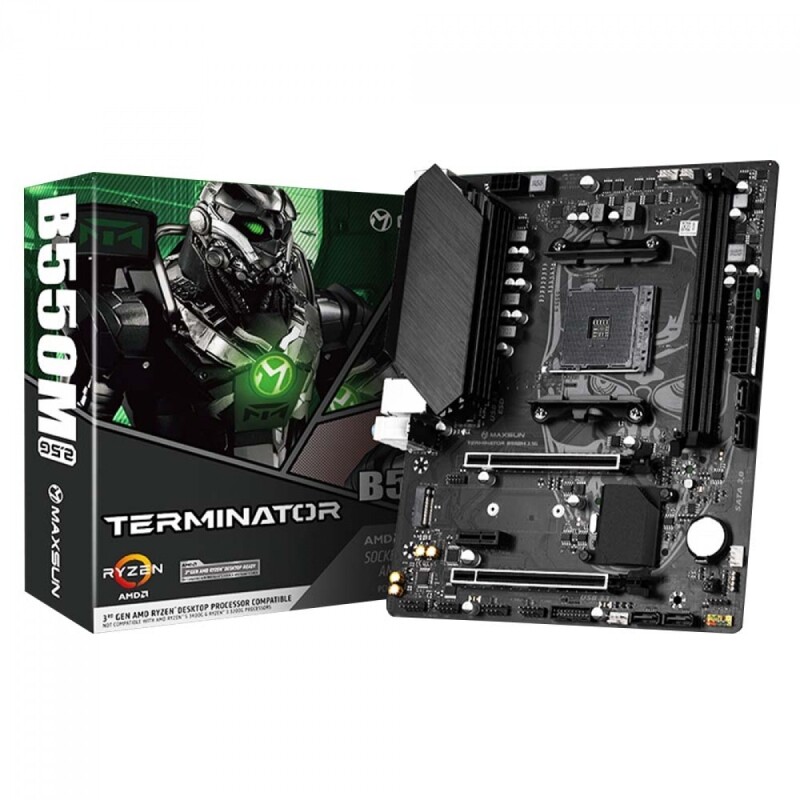 Placa Mãe MAXSUN B550M 2.5G MS-Terminator Chipset B550 AMD AM4 mATX DDR4