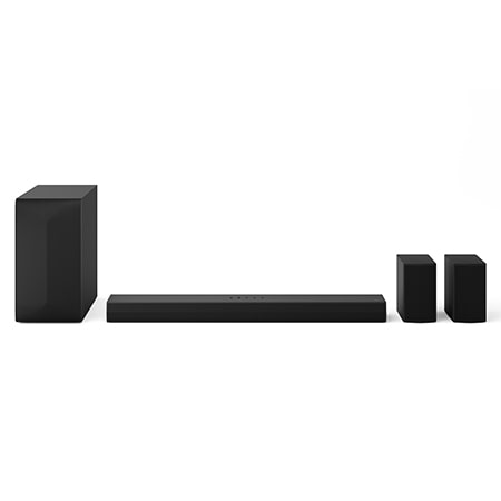 SoundBar LG S60TR 440W RMS 5.1 Canais Bluetooth 5.3 Dolby Digital Alto-Falantes Traseiros AI Sound Pro