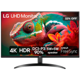 Monitor LG 32'' Ultra UHD 4K UHD 4ms HDR HDMI DP Freesync - 32UR500-B