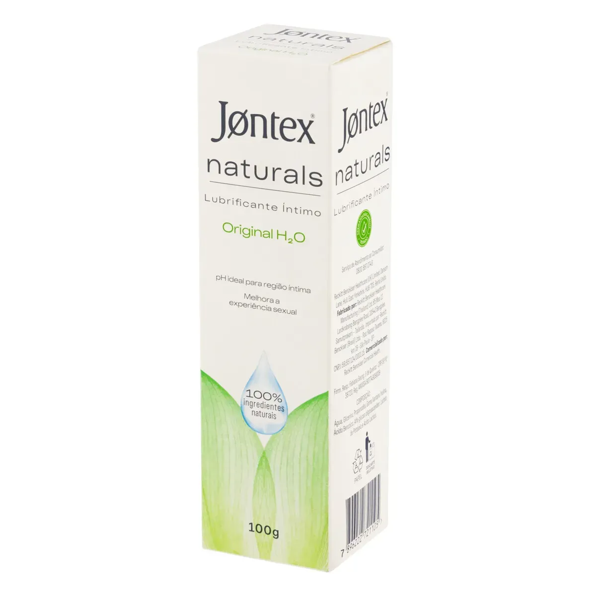 Lubrificante Íntimo Original H²O Jontex Naturals 100 g