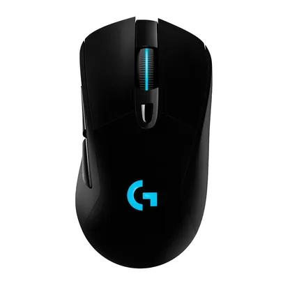 Mouse Gamer Sem Fio Logitech G703 LIGHTSPEED RGB LIGHTSYNC, 6 Botões Programáveis, HERO 25K, Recarregável, Compatível POWERPLAY - 910-005639