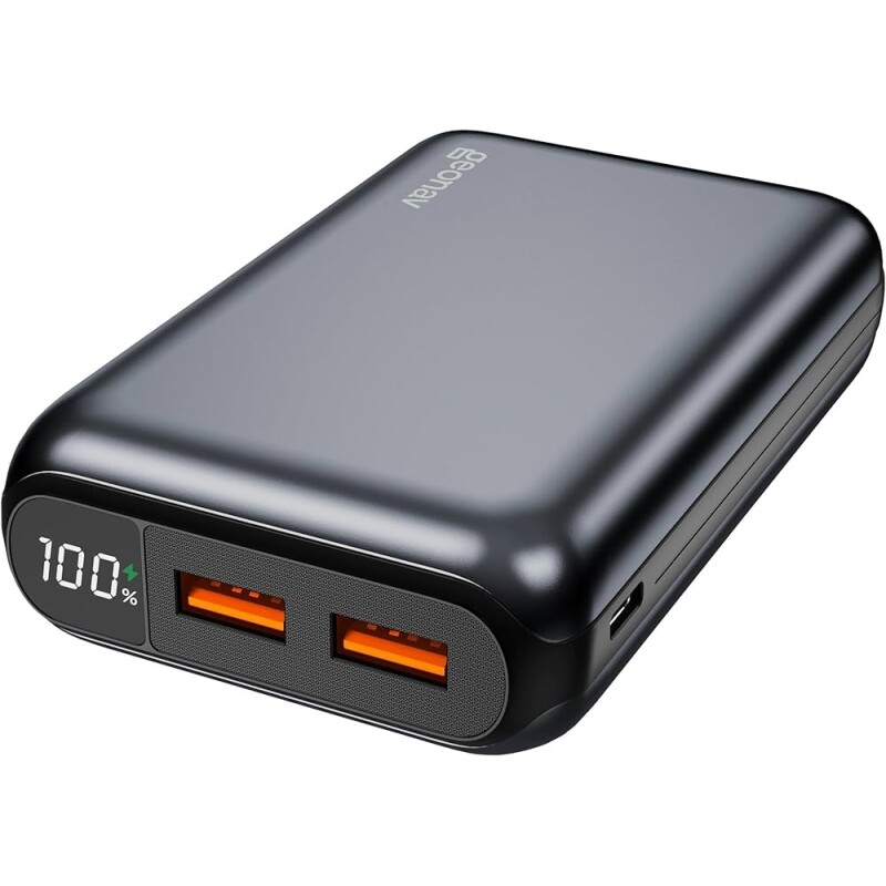 Geonav Power Bank Carregador Portátil Universal 20.000mAh USB-A (até 18W) + USB-C (até 20W)