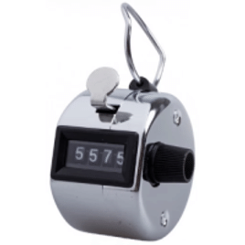 Contador Portátil Metal Lap Tally Counter Handheld Clicker 4 Dígitos