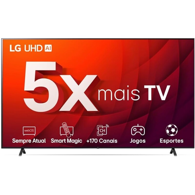 Smart TV 50" 4K LG UHD ThinQ AI 50UR8750PSA HDR Bluetooth Alexa Google Assistente Airplay2 3 HDMI