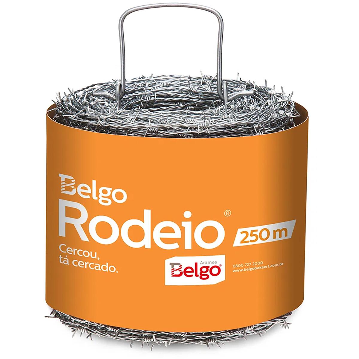 Arame Farpado 1,60Mm 250M Belgo Rodeio