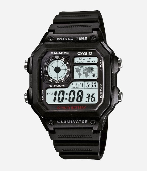 Relógio Casio Masculino Digital Preto