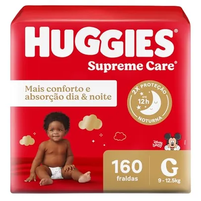 [REC] Huggies, Fralda Supreme Care, G, 160 fraldas