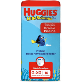 Fralda Huggies Little Swimmers G/XG - 10 Fraldas