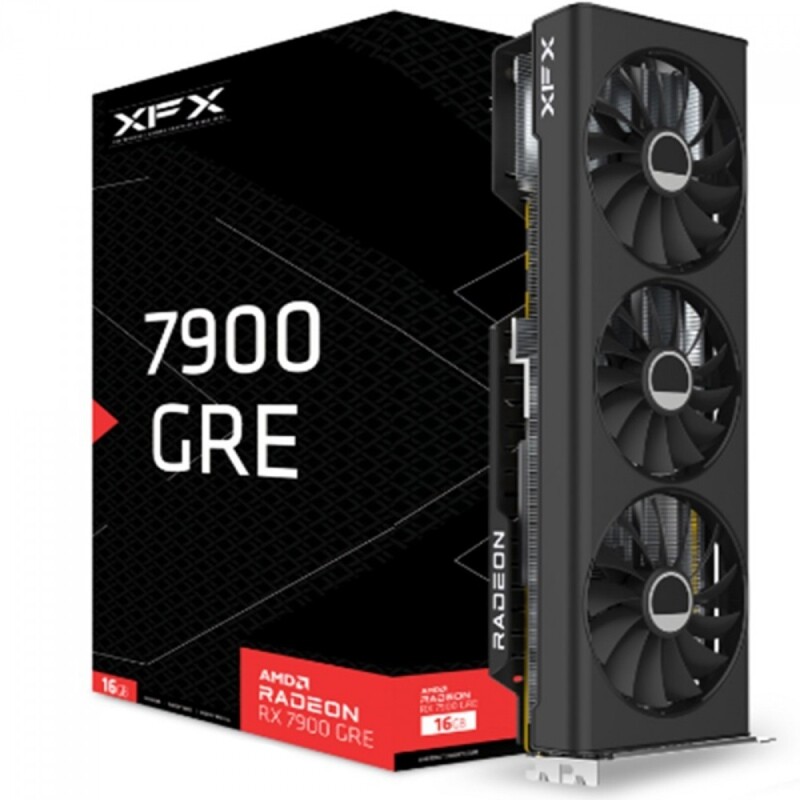 Placa De Vídeo XFX AMD Radeon RX 7900 GRE 16GB GDDR6 FSR Ray Tracing RX-79GMERCB9