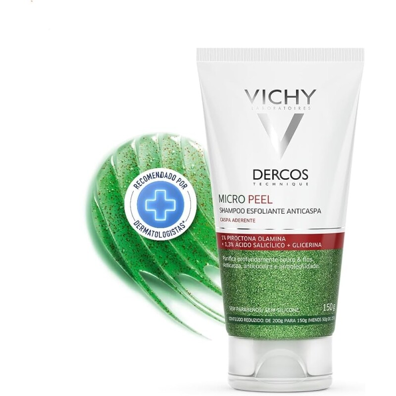 Shampoo Esfoliante Anticaspa Vichy Dercos Micropeel - 150g