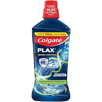 Enxaguante Bucal Colgate Plax Odor Control - 750ml