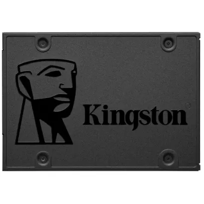 SSD SATA Kingston, A400, 480GB, 2.5", Leitura: 500MB/s e Gravação: 450MB/s, Preto - SA400S37/480G