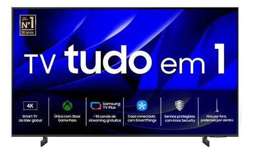 Smart TV 75" Samsung Crystal UHD 4K Dynamic Crystal Color Gaming Hub - 75DU8000