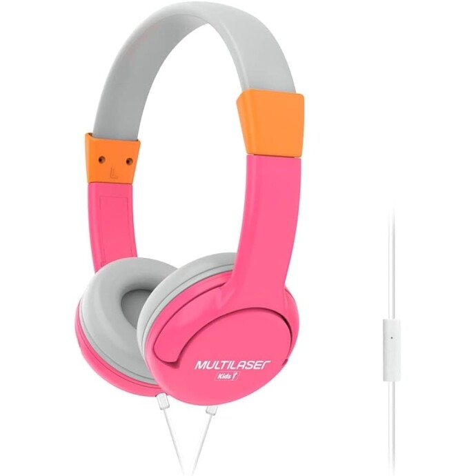 Headphone Multilaser Kids Happy Rosa PH378 Único