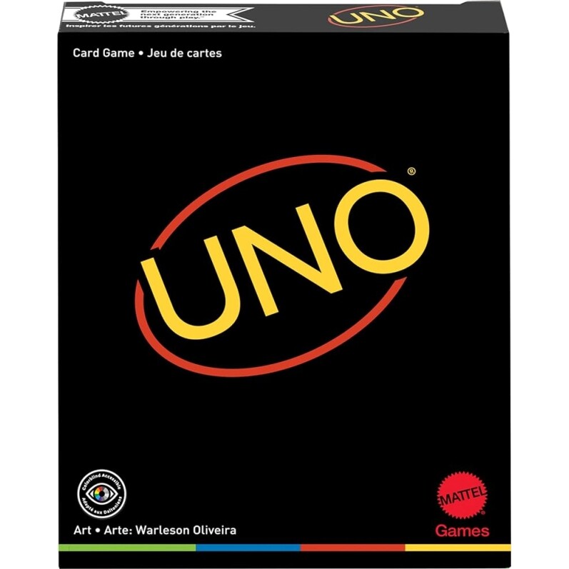 Jogo Uno Minimalista Mattel Black