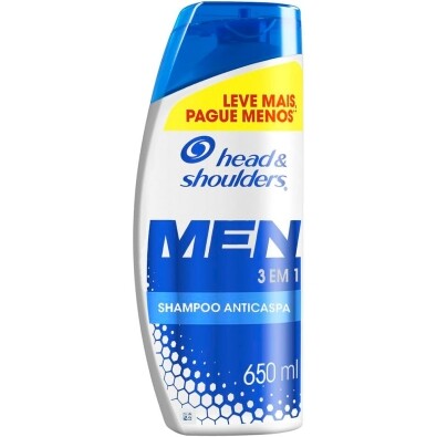 Shampoo Anticaspa Head & Shoulders Men 3 em 1 - 650ml