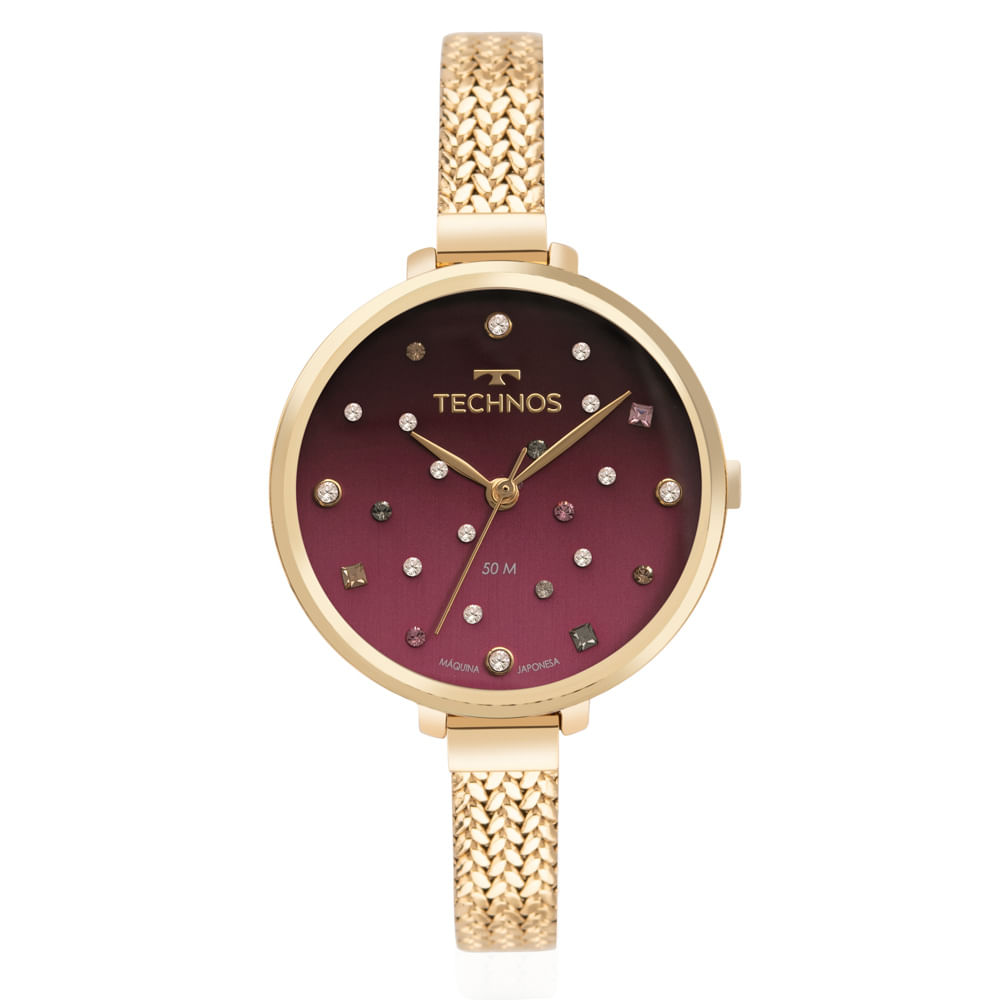 Relógio Feminino Crystal Dourado - 2036MSQ/1T