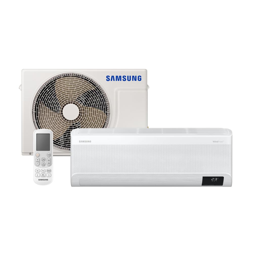 Ar-condicionado Split Inverter Samsung WindFree Sem Vento 12.000 BTUs Frio AR12AVHABWKNAZ Branco 220V