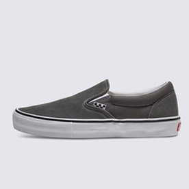 Tênis Skate Slip-On Pewter White