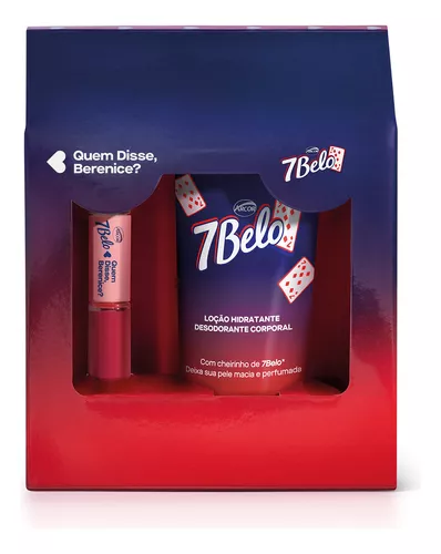 Qdb 7belo Kit : Batom Duo Gloss 8ml + Loção Corporal 100ml