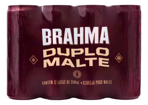 [Saldo MP] [Levando 5un R$153,40] Cerveja Duplo Malte lata 350ml 12 unidades Brahma