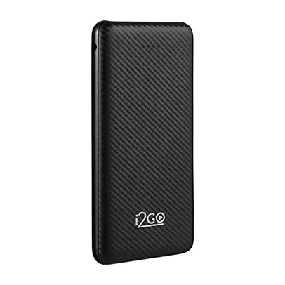 Carregador Portátil (Power Bank) I2GO 10000mAh 2 Saídas USB + 1 Saída/Entrada USB-C Preto - I2GO Plus