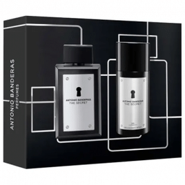 Kit Perfume Masculino Antonio Banderas The Secret EDT  100ml + Desodorante Spray 150ml